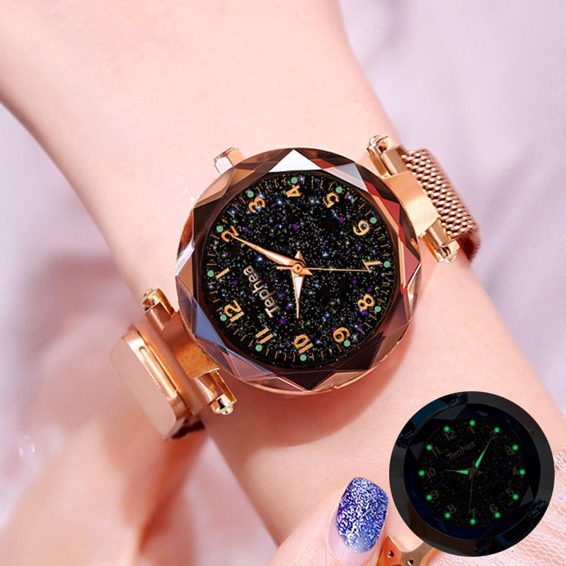Dropshipping Starry Sky Women Bracelet Wrist Watch