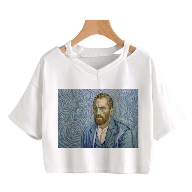 New Harajuku Aesthetics T-shirt Van Gogh