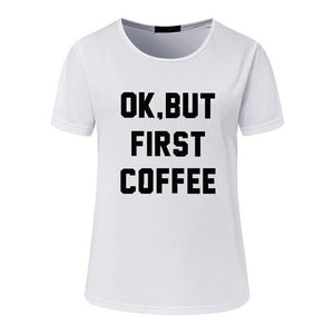 Fashion Brand Tea, coffee abstract painting Women T shirt