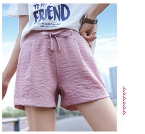 Plus Size 2019 Cotton Linen Shorts Women