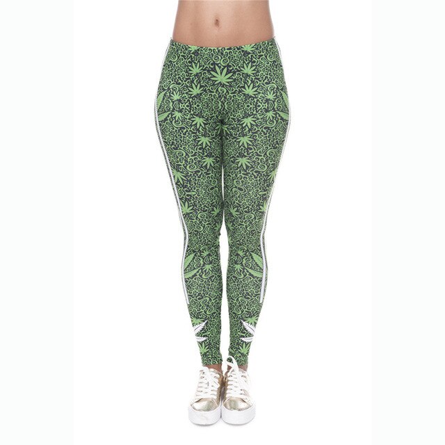 Women casual Army Green Sporting Leggings printed trousers Women's Fitness Quick Dry Pants Warm Elastic Legins Workout Legging