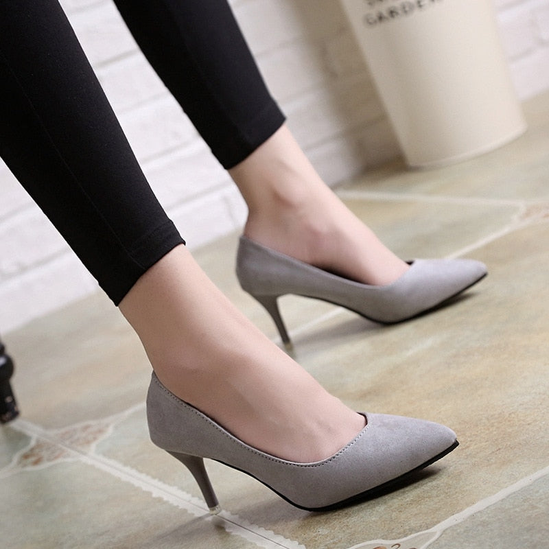 Pointed High Heels Stiletto Shallow Mouth Wild Women's Single Shoes