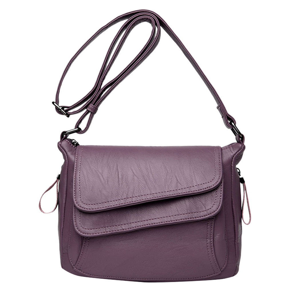 Fashion Ladies Luxury Soft Leather Versatile Messenger Bag