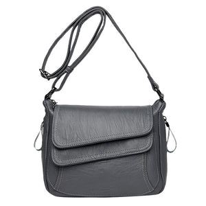 Fashion Ladies Luxury Soft Leather Versatile Messenger Bag