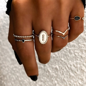 Fashion Multi-piece Women Finger Ring Sets